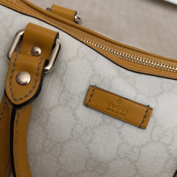 Gucci White and Yellow top handle mini bag - Picture 2 of 5